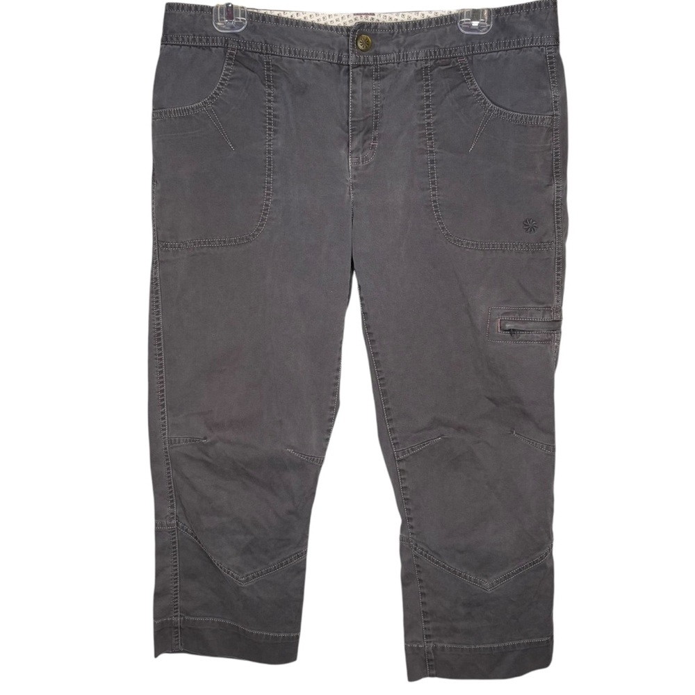 Athleta Capri pants gray cropped hiking camping outdoor gear women’s size 10